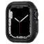 newtechno Tough Armour Cover Case Compatible with Apple Watch Series 9/8/7 (45mm) | Series 6 | SE | SE2 | Series 5 | Series 4 (44mm) - Black