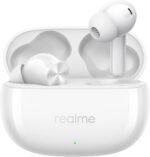 realme Buds T200x True Wireless Earbuds with 12.4mm Dynamic Bass Drivers, 25 dB ANC, Quad Mic, 45ms Latency, Upto 48 Hrs Playback, Fast Charge, IP55 Rated, BT 5.4 - (White)