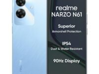 realme NARZO N61 (Voyage Blue,6GB RAM+128GB Storage) 90Hz Eye Comfort Display | IP54 Dust & Water Resistance | 48-Month Fluency | Charger in the Box