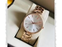 styledose Women Analogue Wrist Watches for Women's & Girls&Miss&Ladies Diamond Studded Dial Rosegold Colored Stylish Bracelet Strap