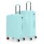 Nasher Miles Polypropylene Vienna Hard-Sided Polypropylene 8 Spinner Wheel Luggage Set of 2 Cool Mint Trolley Bags (65 & 75 Cm), Blue, Medium, Large
