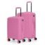 Nasher Miles Vienna Hard-Sided Polypropylene Luggage Set of 2 | 55cm & 65cm | 8 Wheels Small & Medium Trolley Bag for Travel | Suitcase (Pink)