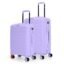 Nasher Miles Vienna Hard-Sided Polypropylene Luggage Set of 2 | 55cm & 65cm | 8 Wheels Double Spinner Small & Medium Trolley Bag for Travel | Suitcase (Purple)