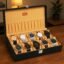 LEDO Men's and Women's PU Leather Watch Box Organizer Case in Royal Black Color with 10 Slots of Watches