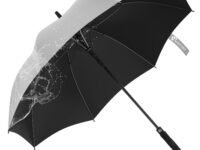 ANYCHO 60inch Big Umbrella for man, Auto Open Golf Rain Umbrella with cover, Windproof, Waterproof and UV Protection Umbrella Big Size for 2-3 Men, Women and Family (Black)