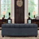 AMATA Eagle 2 Seater Ottoman/pouffe Ligth Blue Suede Velvet Fabric Perfect for Home Living Room and Guests (Light Grey, 2 Seater Ottoman)(3 Year Warranty)