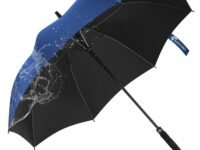 ANYCHO 60inch Big Umbrella for man, Auto Open Golf Rain Umbrella with cover, Windproof, Waterproof and UV Protection Umbrella Big Size for 2-3 Men, Women and Family (Black)