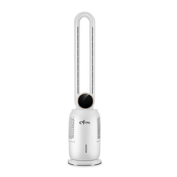 Air Cooler for Home, 112CM Tower Cooler Remote & LED Touch Screen, 3 Speeds, 12H Timer for Auto Off, 3L Tank for 8H Evaporation, 2 Ice Packs, 120° Swing 65W Anion Air Purification Cooler