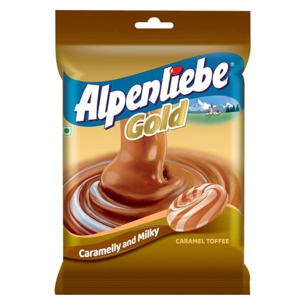 Alpenliebe Gold, Caramel Candy, 132 g (40 Pieces)