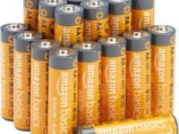 Amazon Basics 20-Pack AA Alkaline Batteries, 1.5 Volt, 10-Year Leak-Free Shelf Life, for Everyday and Household Devices
