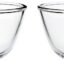 Amazon Brand - Solimo Mixing/Serving Borosilicate Solid Glass Bowl Set (2 pieces, 550ml_Transparent)