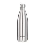 Amazon Brand - Solimo Stainless Steel Insulated 24 Hours Hot or Cold Bottle Flask, 1000 ml, Silver