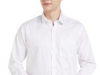 Amazon Brand - Symbol Men's Solid Cotton Formal Shirt | Plain | Full Sleeve - Regular Fit (Available in Plus Sizes)
