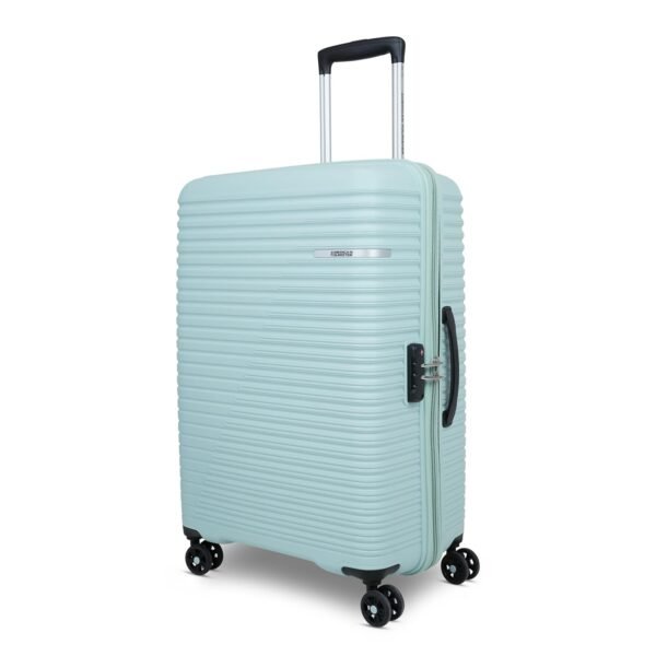 American Tourister Liftoff+|Large Size Check-in Spinner Trolley Bag (79 cm) for Travel|360° 8 Wheel Travel Luggage|Hard Case Polypropylene (PP) Suitcase|Mounted TSA Lock|Seafoam Blue
