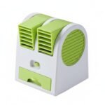 BNF® Quiet Operation USB Desk Fan Easy to Clean Mini Air Conditioner Portable Evaporative Cooler for Office Workers, Students, Desktop, Dorm Room, Outdoor, Green, Plug-in 4-Speed | Fans