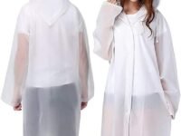 Bloomingdale rain coat for men & women waterproof Lightweight raincoat for men waterproof Rain Coat with Hooded Full Sleeves Outdoor, hiking & Travelling for Man & Women White