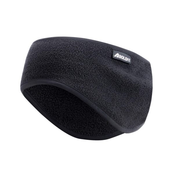 Boldfit Winter ear muffs for men ear muffs for women, ears cover for winter Behind The Head Style Winters Earmuffs for Men & Women Winters Unisex Fleece ears cover Boy Girls Ladies Muff - Black
