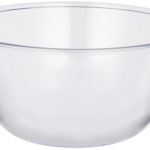 Borosil Glass Mixing & Serving Bowl, Oven & Microwave Safe Bowl, 1.7 L, Borosilicate Glass, Clear