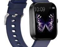 Bouncefit D20 Y68 Fitness Band Smart Watch for Men, Women, Boys, Girls, Kids – Single Touch Interface, Water Resistant, Workout Modes, Quick Charge Sports Smartwatch – Blue