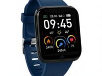 Bouncefit M I D116 Fitness Band Smart Watch for Men, Women, Boys, Girls, Kids – Single Touch Interface, Water Resistant, Workout Modes,Quick Charge Sports Smartwatch – Blue (BB)