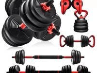 Burnlab 6 in 1 multifunctional weight training kit - Dumbbells, Kettlebells, Barbells & Push up brackets in 1 | Adjustable Weights | Perfect for Full Body Workout for Men & Women