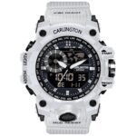 Carlington Analog-Digital Sports Watch: Chronograph, Dual Time, Alarm, Stopwatch, Water-Resistant, Shock-Resistant, Back Light Display- The Perfect Watch for Men and Boys - CT3388
