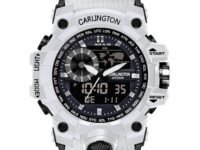 Carlington Analog-Digital Sports Watch: Chronograph, Dual Time, Alarm, Stopwatch, Water-Resistant, Shock-Resistant, Back Light Display- The Perfect Watch for Men and Boys - CT3388