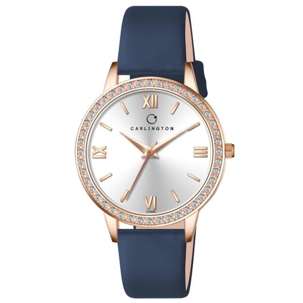 Carlington Iconic Analog Watches for Women with Premium Leather Strap - CT 2042