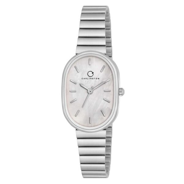Carlington Iconic Analog Watches for Women with Premium Linked Stainless Steel Strap - CT 2031