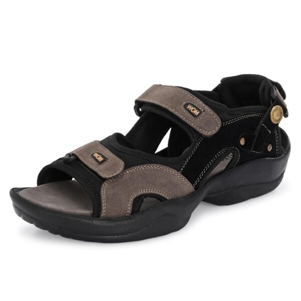 Centrino Sandals for Men |Comfortable Sandals with Grip Insole & Quality|Flat Casual Sandals With Adjustable Velcro Closure For Easy Wear With Flexible Fitting And Trendy | Stylish Men’s Casual Sandal With Unique Sole Design for Office & Travel (3263)