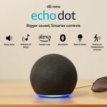 Certified Refurbished Echo Dot (5th Gen) | Smart speaker with Bigger sound, Motion Detection, Temperature Sensor, Alexa and Bluetooth| Black