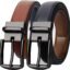 Contacts Men's Genuine Leather Pin Buckle Reversible Belt | Leather Belt for Men Classic Designs for Work & Business Casual (Black|Brown)…