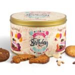 CookieMan Happy Birthday Cookies Gift Pack - 300g | Assorted Biscuit in 5 Flavors: Choco Chip, Double Choco Chip, Butter Cashew, Black Currant & Mocha | Perfect For Special Occasion Gifting