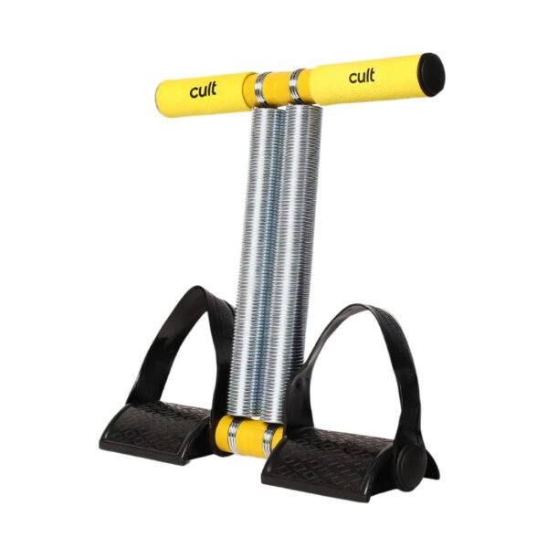 Cult Tummy Trimmer Ab Exerciser for Men & Women – Dual Spring Resistance Fitness Tool with Anti-Slip Handles & Foot Pedals – Compact Abdominal Core Workout Equipment for Home Gym & Outdoor Training