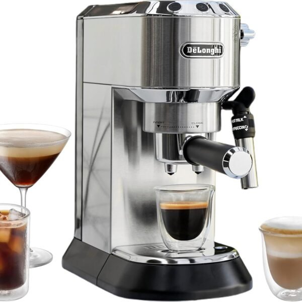 De'Longhi EC685M Dedica Deluxe Automatic Espresso Machine,35 oz, 1, Metallic