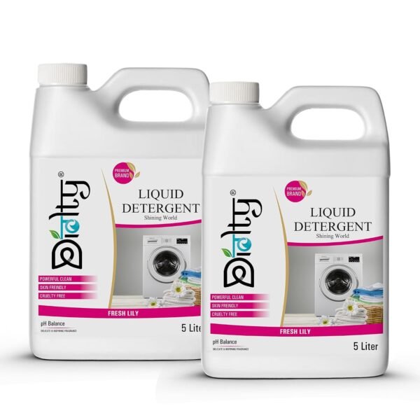 Diolty 10L Liquid Laundry Detergent Lily Scent | Concentrated Bio-Enzyme Stain Remover | HE Front Load Top Load Safe | ColorSafe Fabric Protector | 200+ Washes Family Value Pack