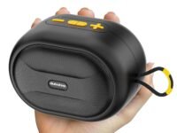 Dubstep Pop 1210 Portable Bluetooth Speaker | 12W Loud Sound, Deep Bass with XBASS, 16 Hrs Playtime, TWS Stereo Pairing, 52mm Driver, Splash-Resistant, Carry Strap (Black)