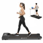 Durafit91™ Dash Lite 2.5HP Peak BLDC Motor Walkpad Treadmill with Remote Control |100 kg User Capacity Walking Pad| 8 km/h Max Speed | LED Display with Under-Desk Design | Home Use