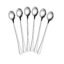 Dynore Stainless Steel 6 Pcs Soda Spoons/Mixing Spoon/Milkshake Spoon/Long Spoon 8 inch- Set of 6