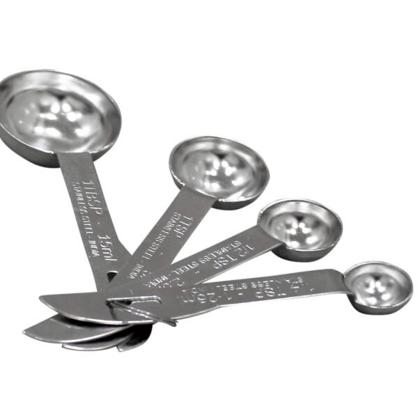 Dynore Stainless Steel Delux- Set of 4 Measuring Spoons