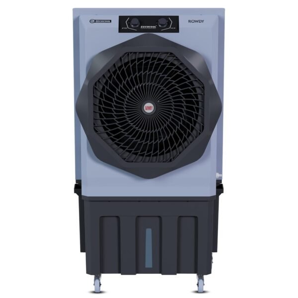EECOCOOL Rowdy 150 L Desert Air Cooler for Home, Large Honeycomb Cooling Pad | Inverter Compatible, Powerful Airflow Cooler for Room, 3 Way Speed Control | Powerful Fans - 1 Year Warranty (Grey)