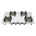 Everflame Marvel 4 Burner Gas Stove | Manual Ignition | 6G Series Brass Burner | ISI Certified SS Cooktop | 5 Years Warranty on (Body & Burners) + 2 Year Comprehensive Warranty + Doorstep Service