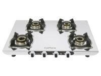 Everflame Marvel 4 Burner Gas Stove | Manual Ignition | 6G Series Brass Burner | ISI Certified SS Cooktop | 5 Years Warranty on (Body & Burners) + 2 Year Comprehensive Warranty + Doorstep Service