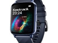 Fastrack Volt S1 Smart Watch for Man and Women Latest with 1.83" Display, Silicone Strap, BT Calling, 100+ Sports Modes, Heart Rate, SpO2, IP68, Ideal Smartwatch for Boys and Girls (Blue)