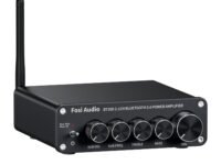 Fosi Audio BT30D Bluetooth 5.0 Stereo Audio Receiver Amplifier 2.1 Channel Mini Hi-Fi Class D Integrated Amp 50 Watt x2+100 Watt for Home Outdoor Passive Speakers/Subwoofer Powered Subwoofer