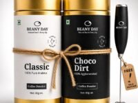 Free Frother | Beany Day Instant Coffee Duo – Choco Mocha Dirt (100% Agglomerated) & Classic 100% Pure Arabica (80g x 2) | No Chicory | Strong Café-Like Taste at Home