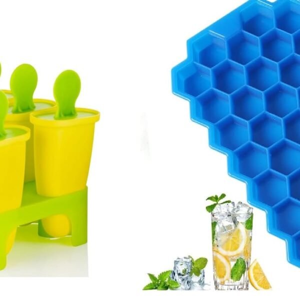 Gadget Deals Combo of Set of 6- ice Cream Mould - ice Tray for Freezer | ice Cream Maker | kulfi Moulds Set | kulfi Mould | kulfi Maker | Ice Pop Makers | kulfi Candy- ice Tray | ice Tray Silicone