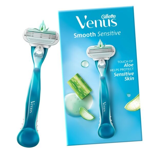 Gillette Venus Smooth Hair Removal Razor for Women with Aloe Vera, 1 Pc