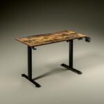 Green Soul Imperium Pro Height Adjustable Table for Office Work | Smart Everyday Ergonomic Table | ImpactShield Anti-Collision | 3 Year Warranty | Installation Provided (Antique Wood,1200mm/4 Ft Top)