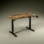 Green Soul Imperium Pro Height Adjustable Table for Office Work | Smart Everyday Ergonomic Table | ImpactShield Anti-Collision | 3 Year Warranty | Installation Provided (Antique Wood,1200mm/4 Ft Top)